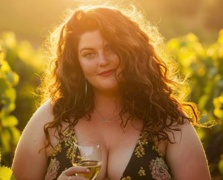 Plus-size man enjoying a relaxed outdoor moment